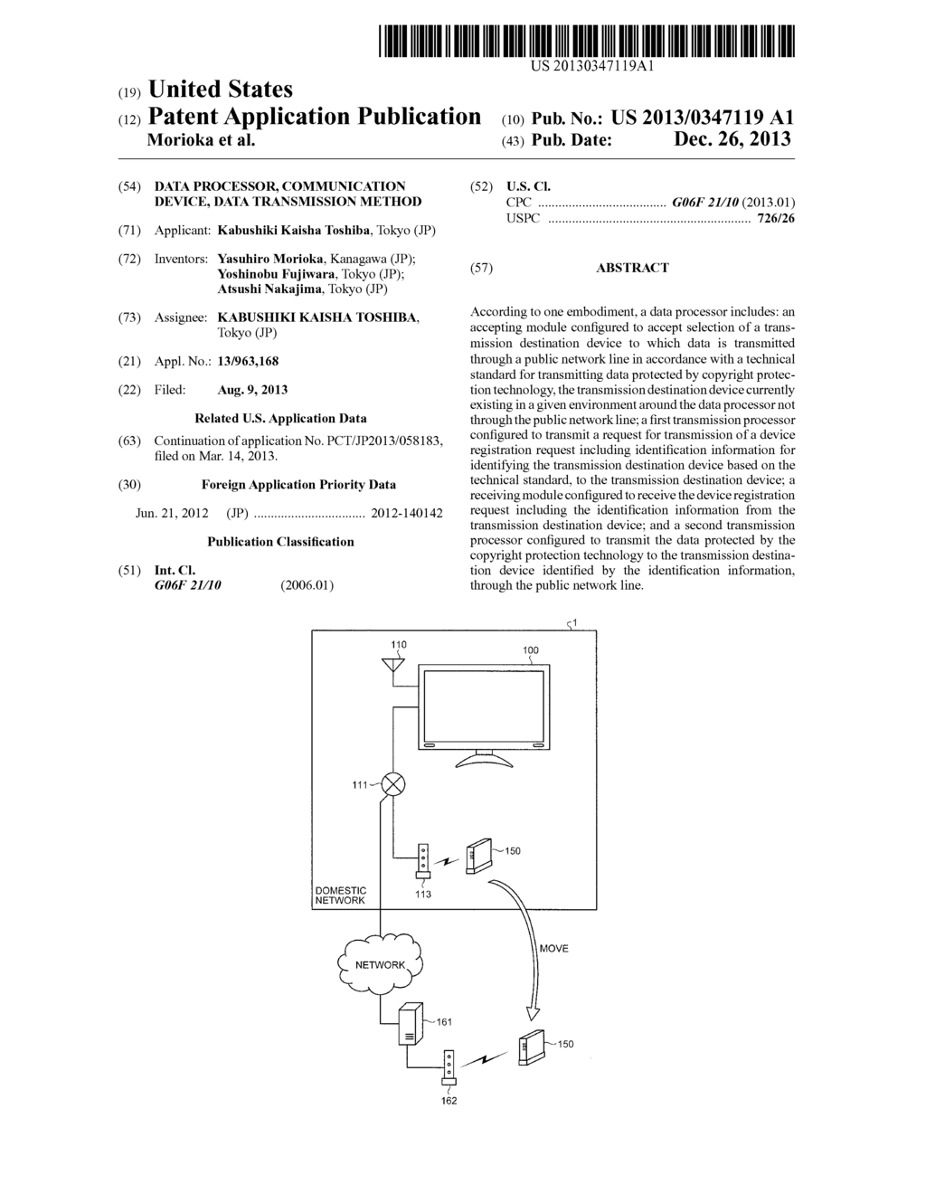 DATA PROCESSOR, COMMUNICATION DEVICE, DATA TRANSMISSION METHOD - diagram, schematic, and image 01