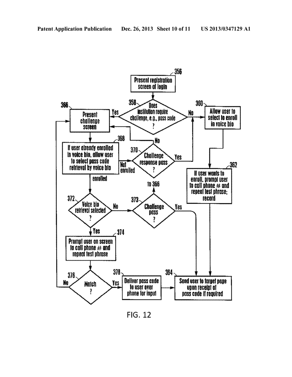 System and Method for Second Factor Authentication Services - diagram, schematic, and image 11