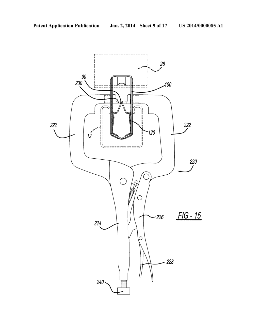 REMOVAL TOOL AND METHOD FOR PHOTOVOLTAIC FASTENER - diagram, schematic, and image 10