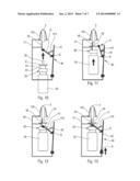 METHOD FOR ASSEMBLING A LATERALLY-ACTUATED FLUID PRODUCT DISPENSING DEVICE diagram and image