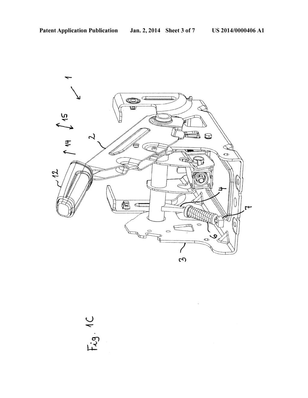 MANUAL PARKING BRAKE WITH AN OVER-CENTER HELPER SPRING - diagram, schematic, and image 04