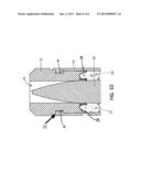 BALLISTIC SEALING, COMPONENT RETENTION, AND PROJECTILE LAUNCH CONTROL FOR     AN AMMUNITION CARTRIDGE ASSEMBLY diagram and image