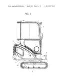 Hydraulic Oil Tank Attachment Structure of Construction Machine diagram and image