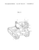 Hydraulic Oil Tank Attachment Structure of Construction Machine diagram and image