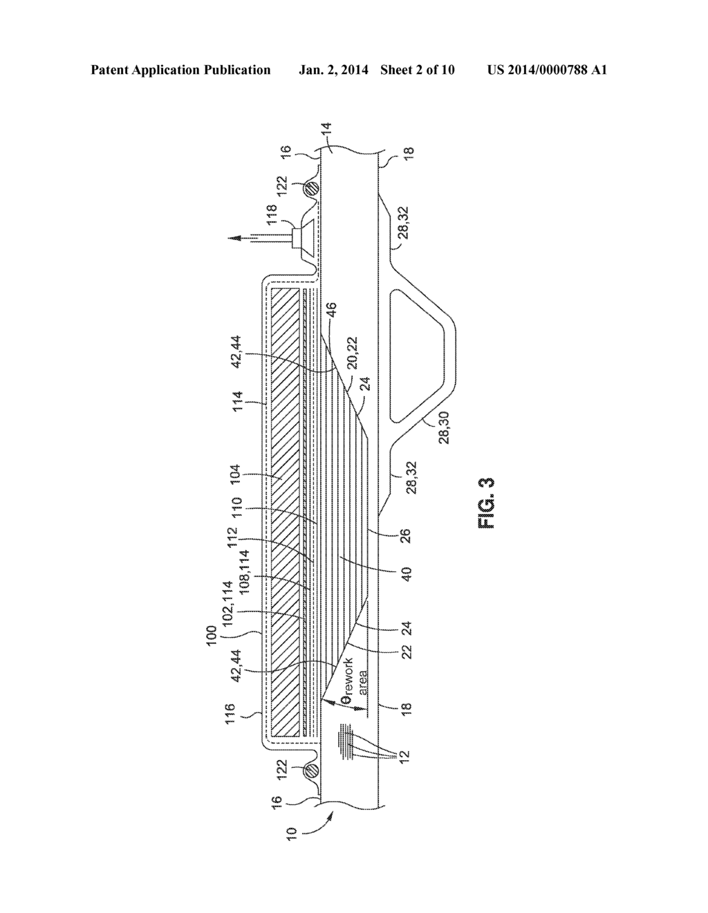 SURROGATE PATCH ASSEMBLY FOR A REWORK AREA OF A COMPOSITE STRUCTURE - diagram, schematic, and image 03