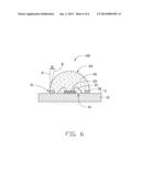 LIGHT EMITTING DIODE PACKAGE WITH LENS AND METHOD FOR MANUFACTURING THE     SAME diagram and image