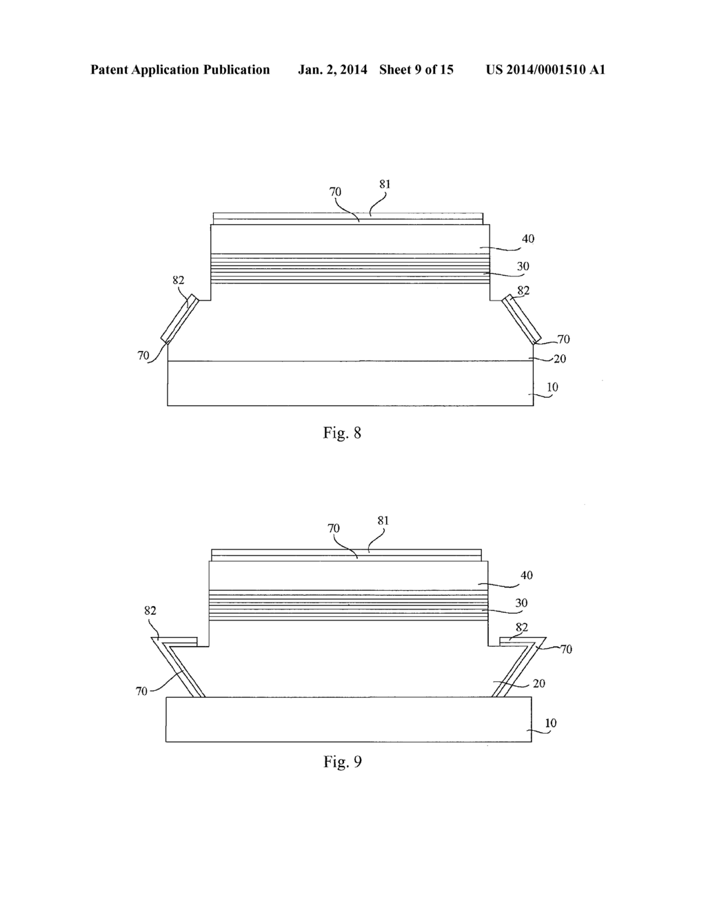 LIGHT EMITTING ELEMENT AND METHOD OF PRODUCING THE SAME - diagram, schematic, and image 10