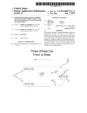 FOUR AND FIVE BAR LINKAGE STEERING MECHANISM FOR 3 WHEEL VEHICLE AND     METHODS FOR DEFINING THE GEOMETRY OF SAID VAHICLE diagram and image