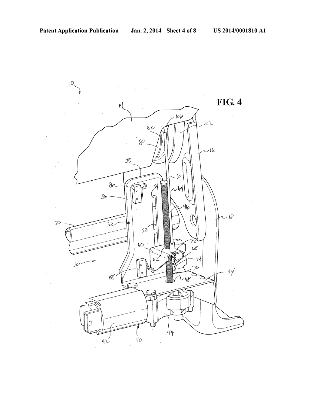 Power Return Mechanism For Seat Back - diagram, schematic, and image 05