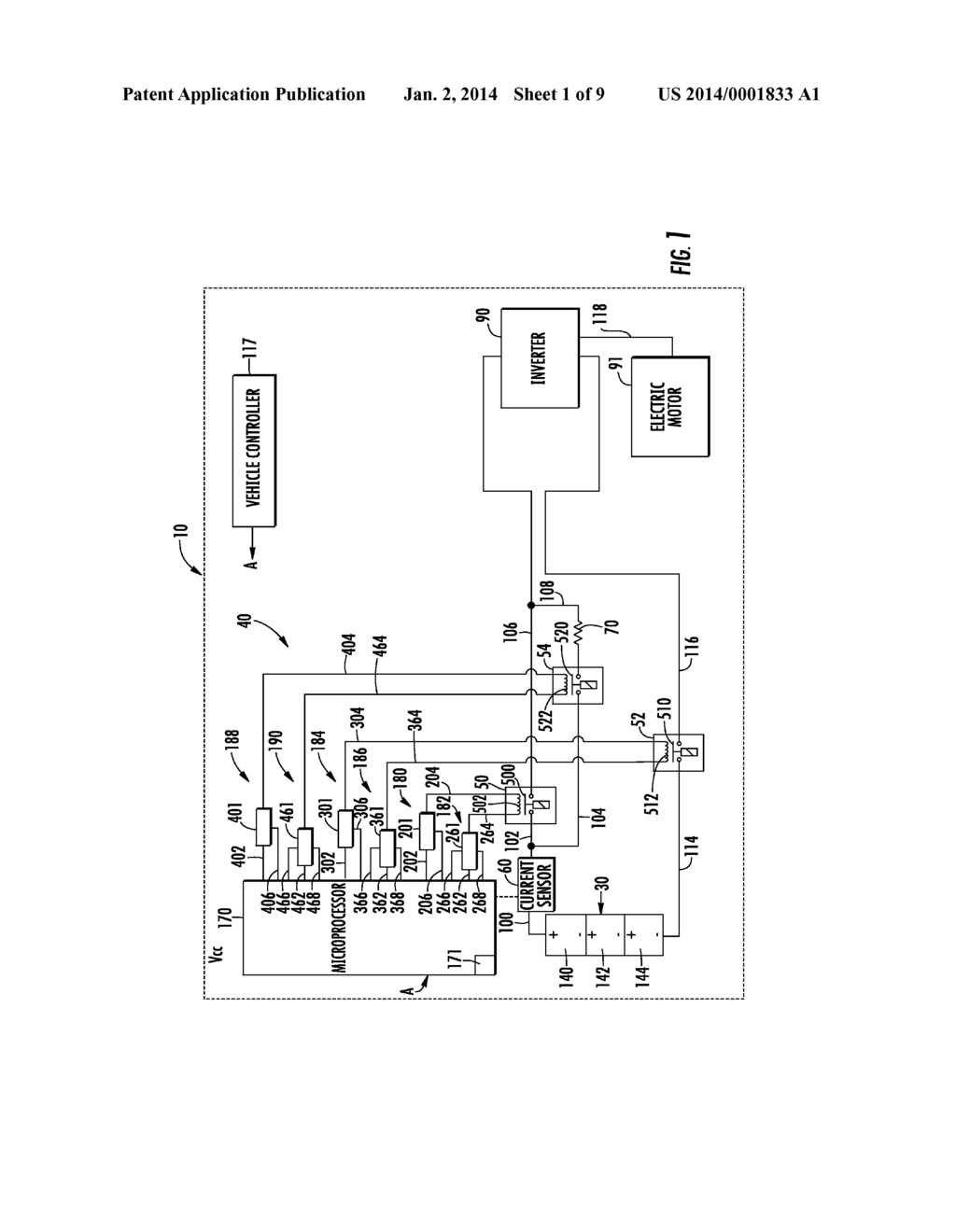 DRIVER CIRCUIT FOR AN ELECTRIC VEHICLE AND A DIAGNOSTIC METHOD FOR     DETERMINING WHEN A FIRST VOLTAGE DRIVER IS SHORTED TO A LOW VOLTAGE AND A     SECOND VOLTAGE DRIVER IS SHORTED TO A HIGH VOLTAGE - diagram, schematic, and image 02