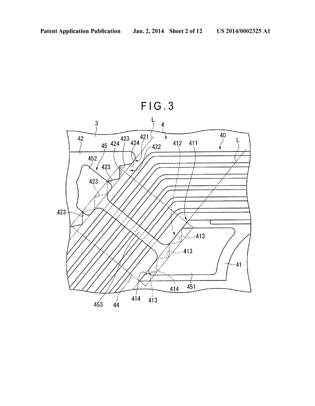 ELECTRODE MEMBER,  ANTENNA CIRCUIT AND IC INLET - diagram, schematic, and image 03