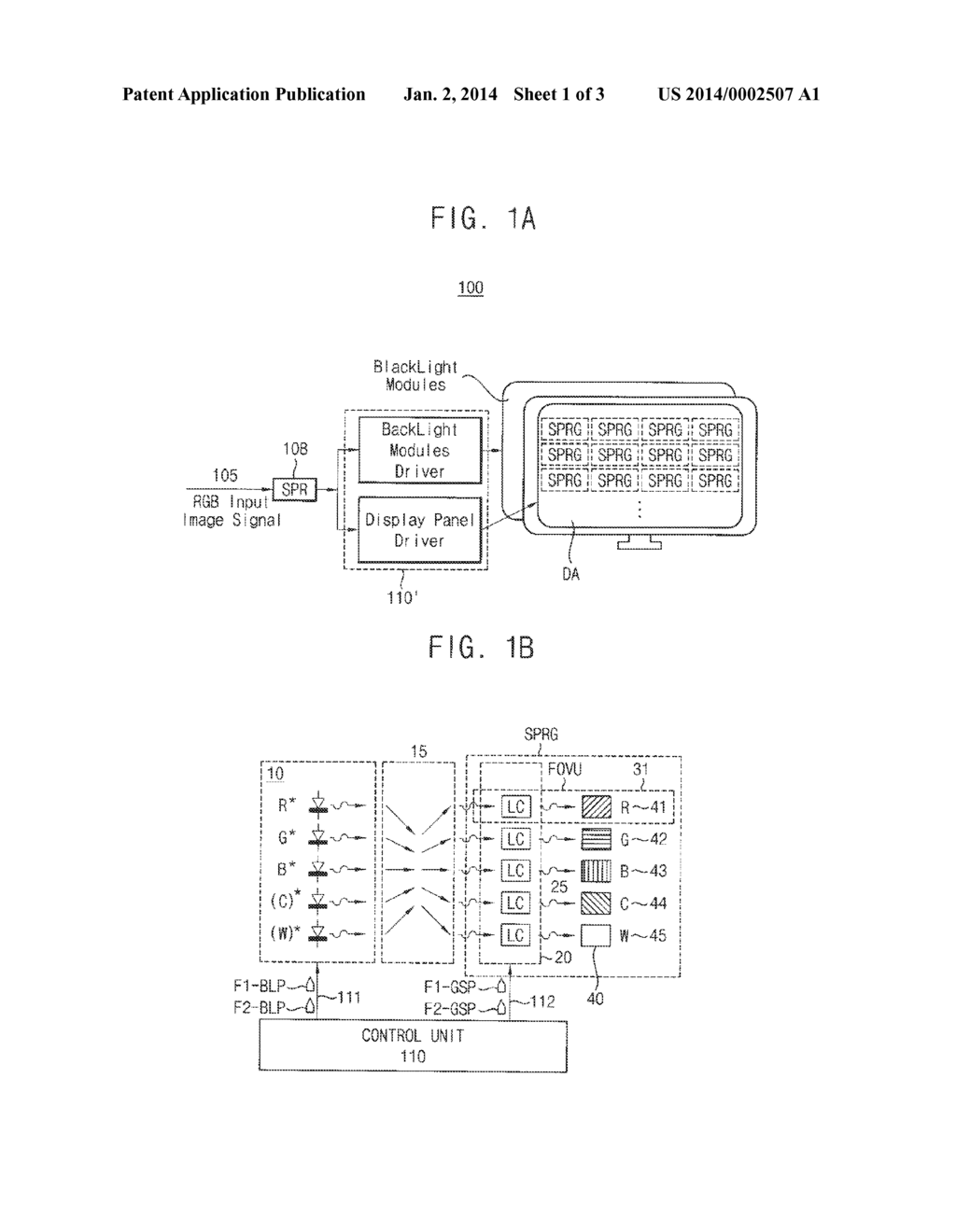 MULTI PRIMARY COLOR DISPLAY DEVICE AND METHOD OF DRIVING THE SAME - diagram, schematic, and image 02