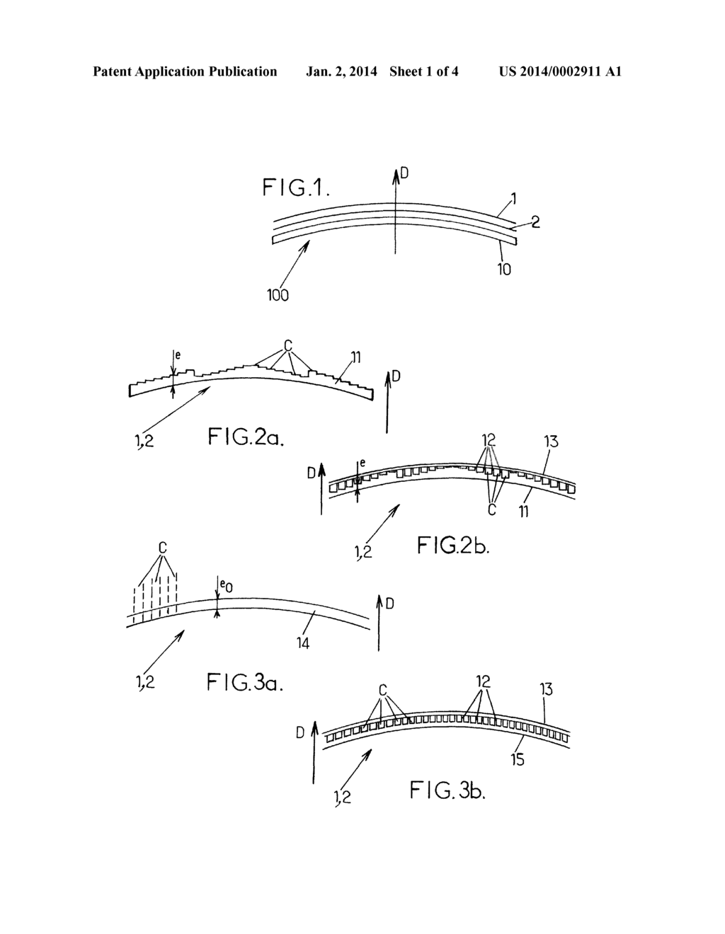 TRANSPARENT OPTICAL ELEMENT HAVING A PLURALITY OF LAYERS CONSISTING OF     CELLULAR TILING - diagram, schematic, and image 02