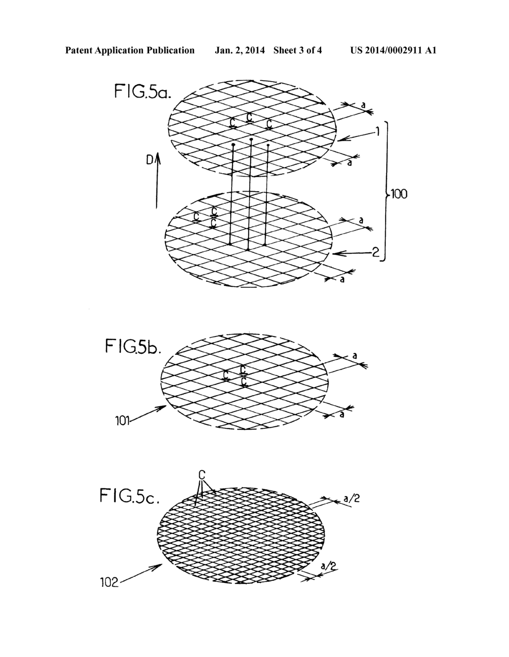 TRANSPARENT OPTICAL ELEMENT HAVING A PLURALITY OF LAYERS CONSISTING OF     CELLULAR TILING - diagram, schematic, and image 04