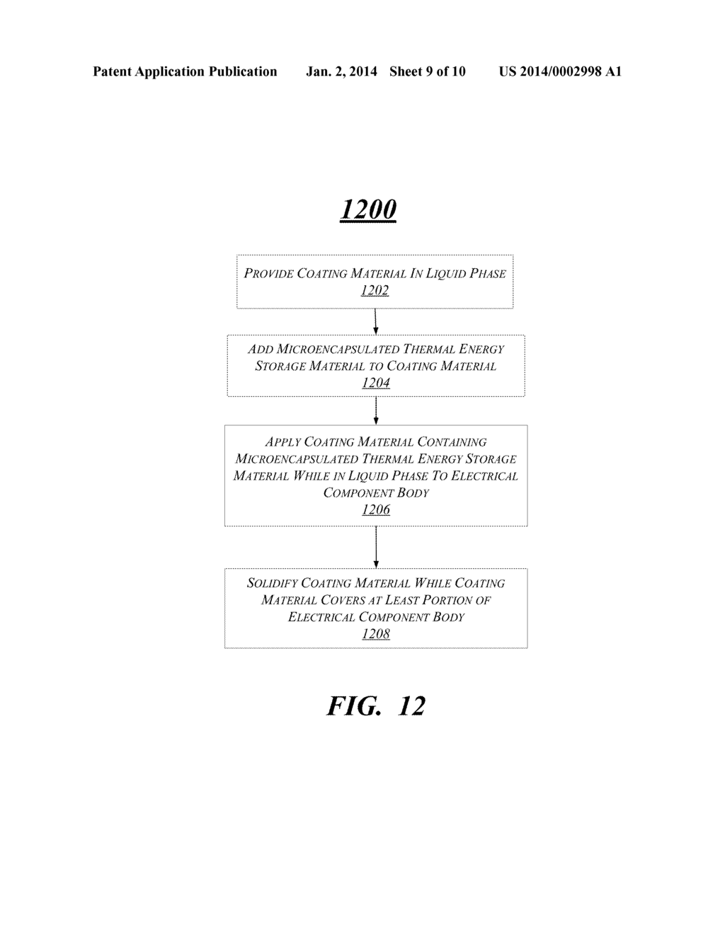 HIGH HEAT CAPACITY ELECTRONIC COMPONENTS AND METHODS FOR FABRICATING - diagram, schematic, and image 10