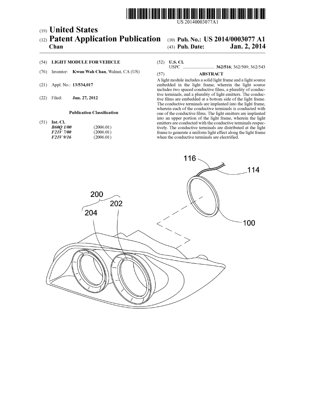 Light Module for Vehicle - diagram, schematic, and image 01