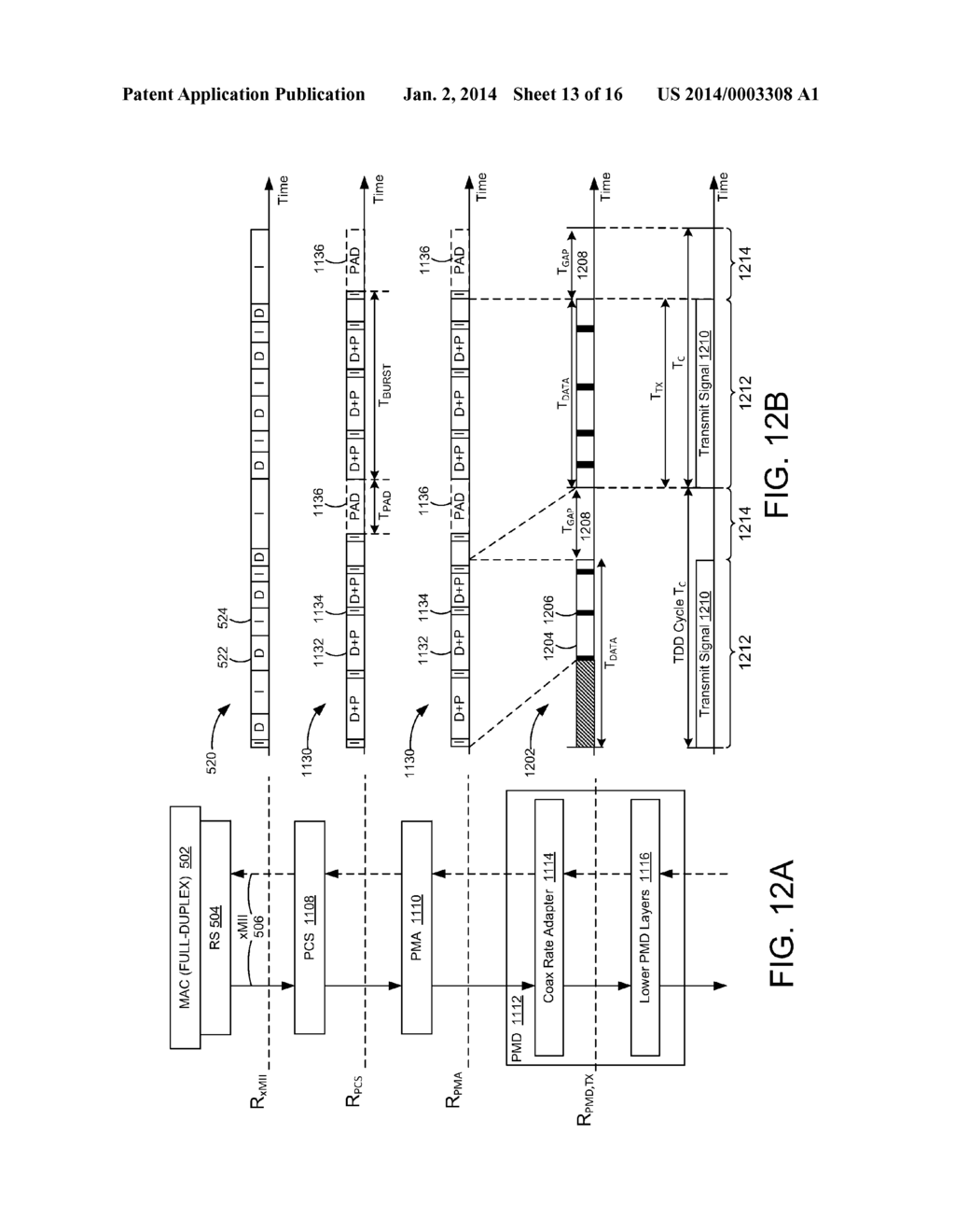 PHYSICAL-LAYER DEVICE CONFIGURABLE FOR TIME-DIVISION DUPLEXING AND     FREQUENCY-DIVISION DUPLEXING - diagram, schematic, and image 14