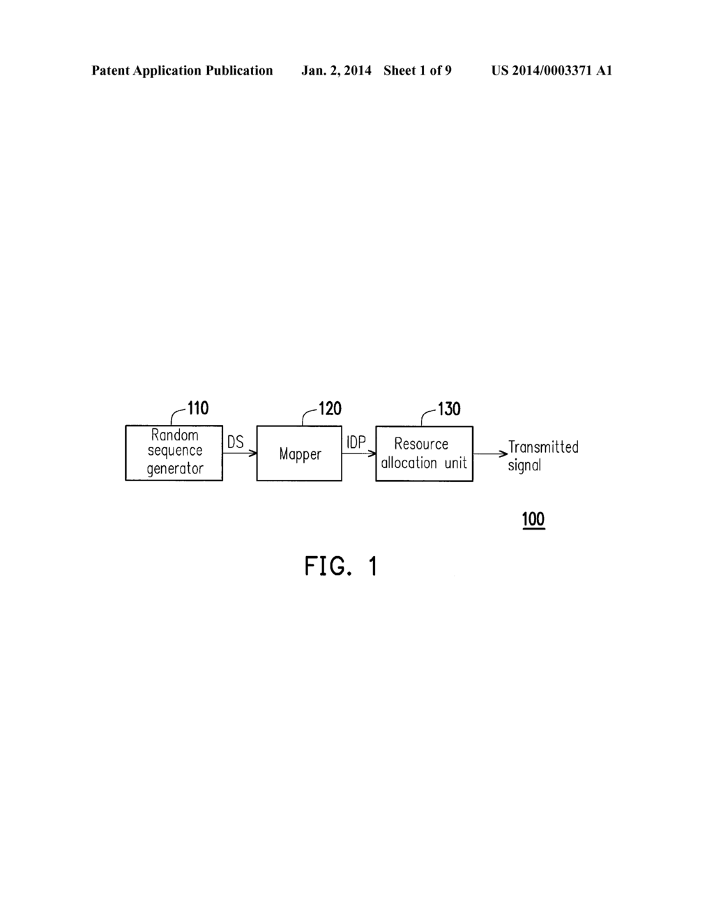 TRANSMITTER AND RECEIVER AND IDENTIFICATION PATTERN TRANSMISSION METHOD     AND IDENTIFICATION PATTERN DETECTION METHOD - diagram, schematic, and image 02