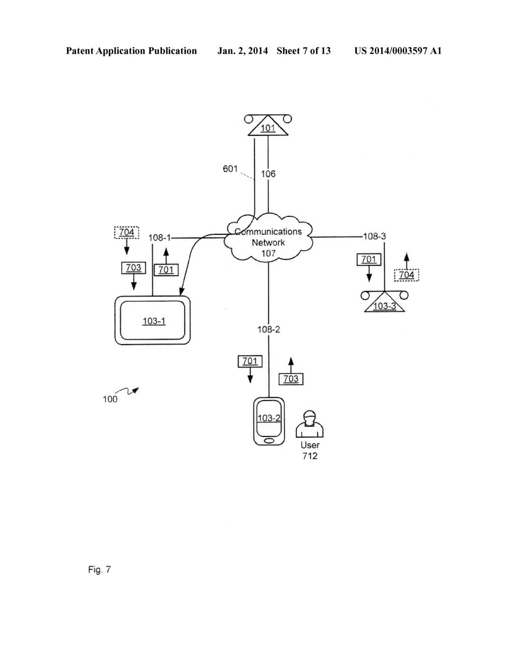APPARATUS, SYSTEM AND METHOD OF CALL NOTIFICATIONS TO ACTIVE COMMUNICATION     DEVICES - diagram, schematic, and image 08