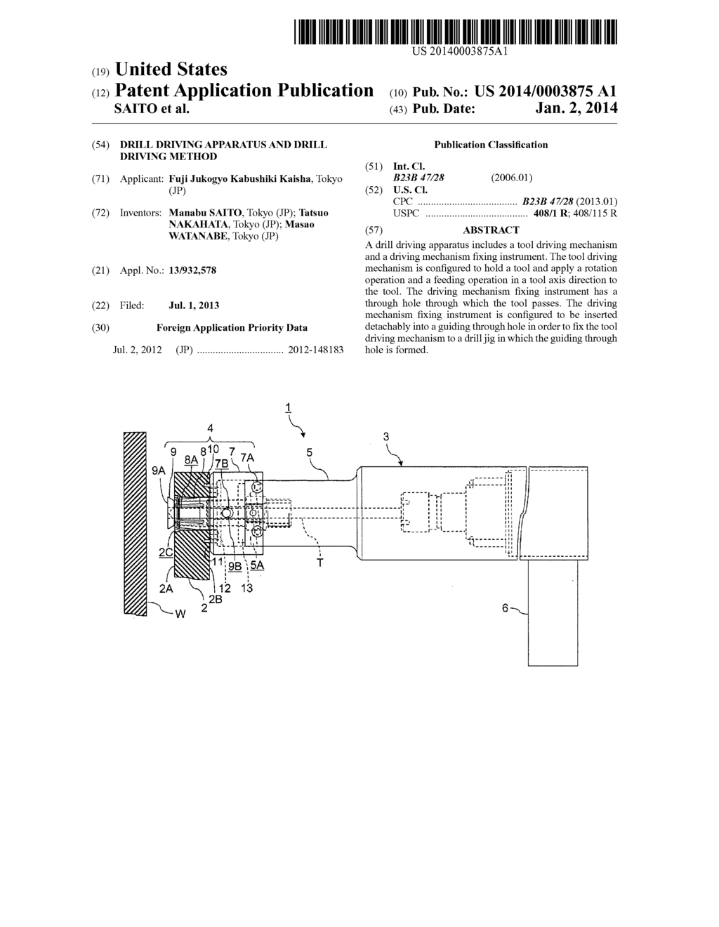 DRILL DRIVING APPARATUS AND DRILL DRIVING METHOD - diagram, schematic, and image 01