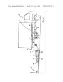 MOTOR VEHICLE WITH ACTUATED BATTERY EXCHANGE AND A ROLLER BEARING     U-PROFILE TEFLON COATED GUIDE diagram and image