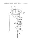 MOTOR VEHICLE WITH ACTUATED BATTERY EXCHANGE AND A ROLLER BEARING     U-PROFILE TEFLON COATED GUIDE diagram and image