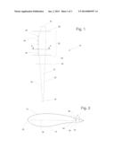 WIND TURBINE ROTOR BLADE WITH A PROFILE WITH A THICK TRAILING EDGE diagram and image