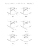 TEXTILE MATERIALS COMPRISING TAPES IN TWO OBLIQUE ORIENTATIONS AND ITS     METHOD AND MEANS FOR PRODUCTION diagram and image