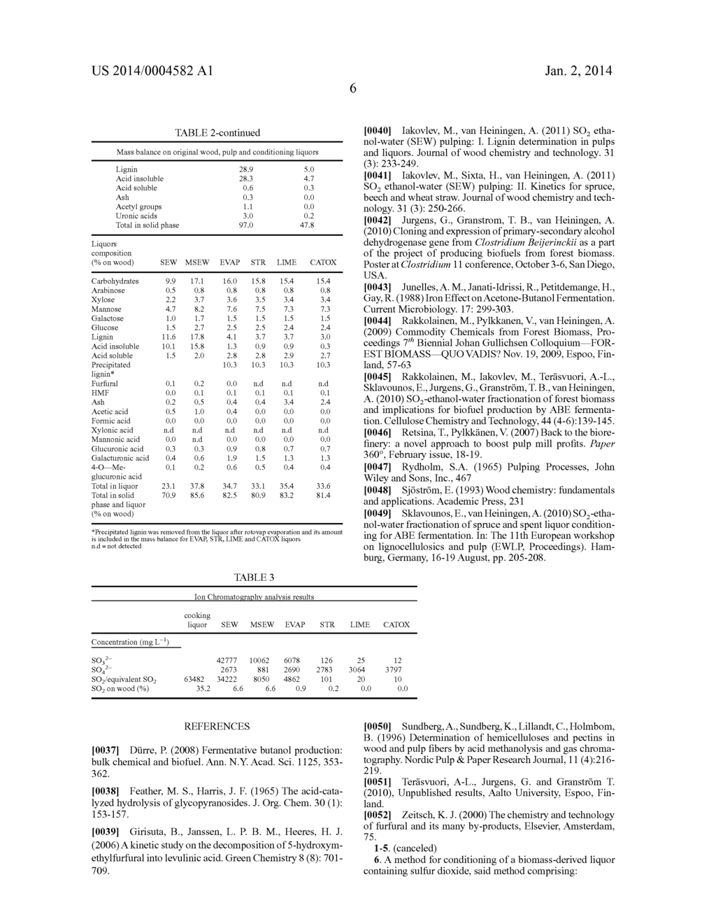 CONDITIONING OF SO2-ETHANOL-WATER SPENT LIQUOR FOR FERMENTATION BY     CLOSTRIDIA - diagram, schematic, and image 10