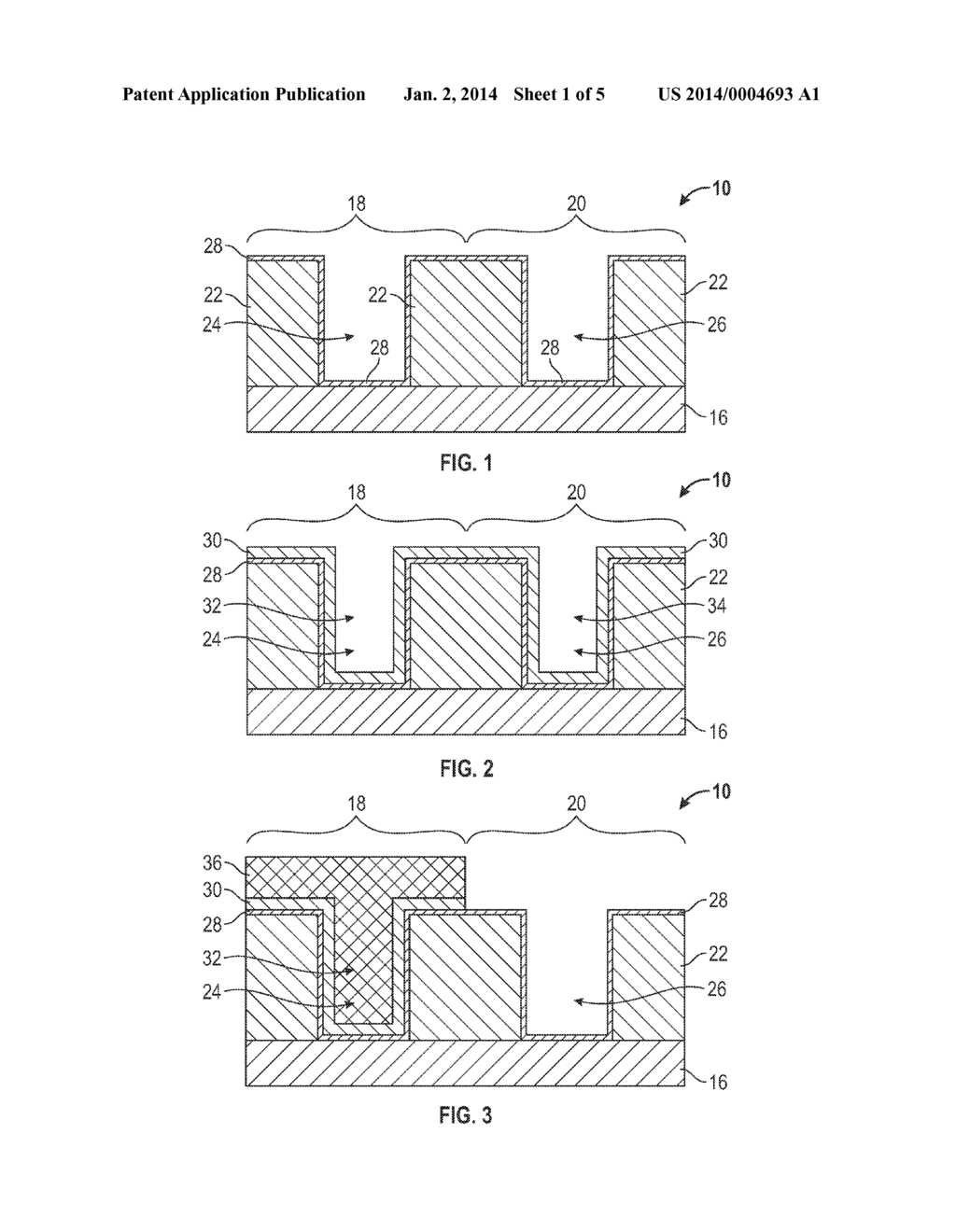 METHODS FOR FABRICATING INTEGRATED CIRCUITS HAVING IMPROVED METAL GATE     STRUCTURES - diagram, schematic, and image 02
