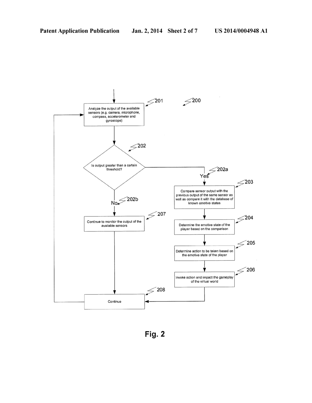 Systems and Method for Capture and Use of Player Emotive State in Gameplay - diagram, schematic, and image 03