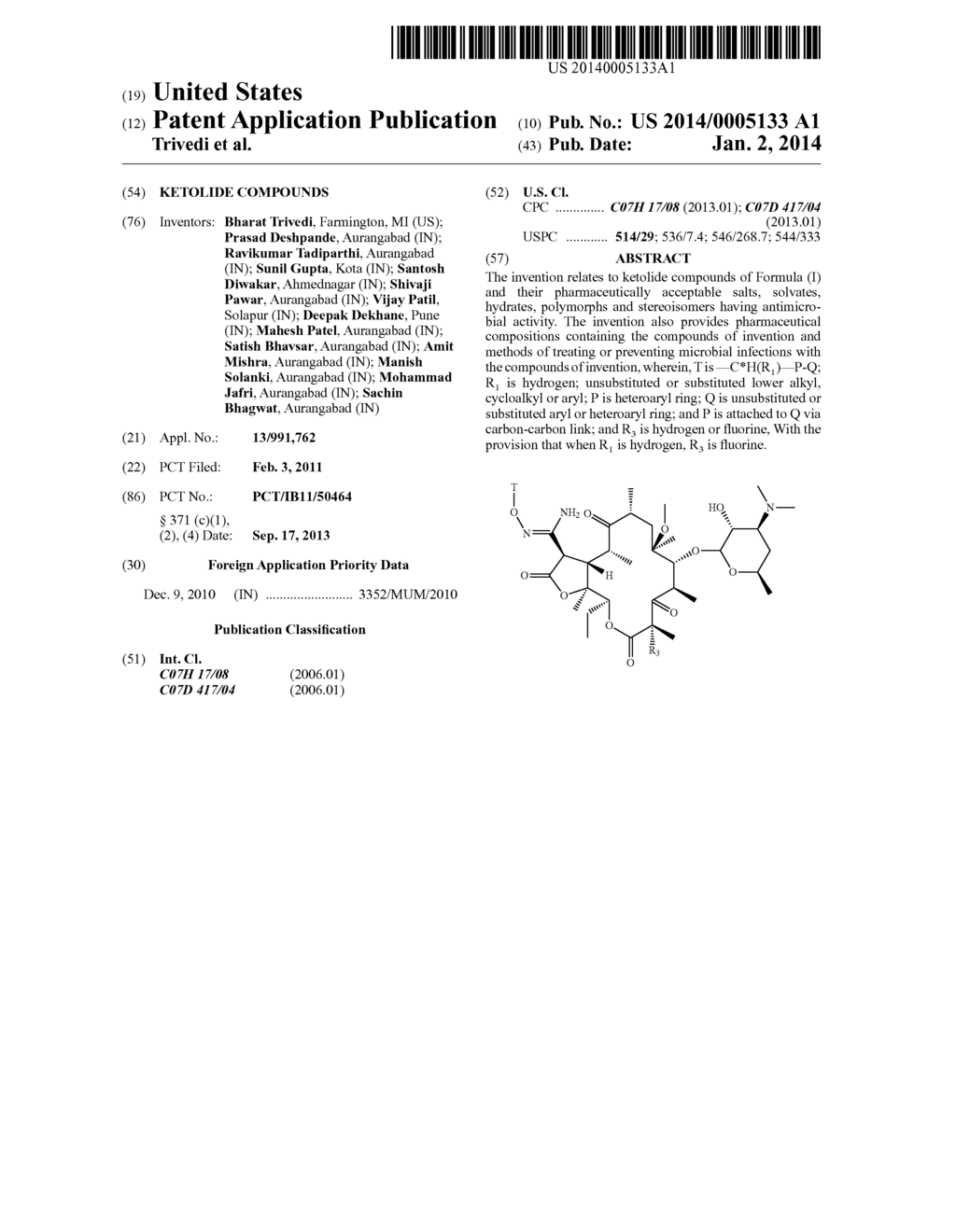 KETOLIDE COMPOUNDS - diagram, schematic, and image 01