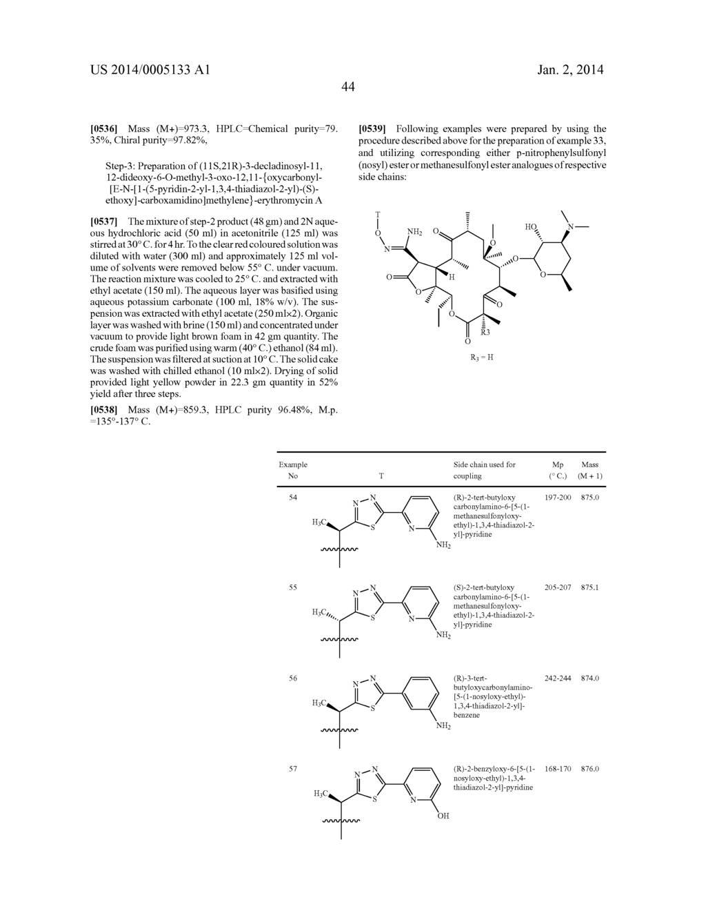 KETOLIDE COMPOUNDS - diagram, schematic, and image 45