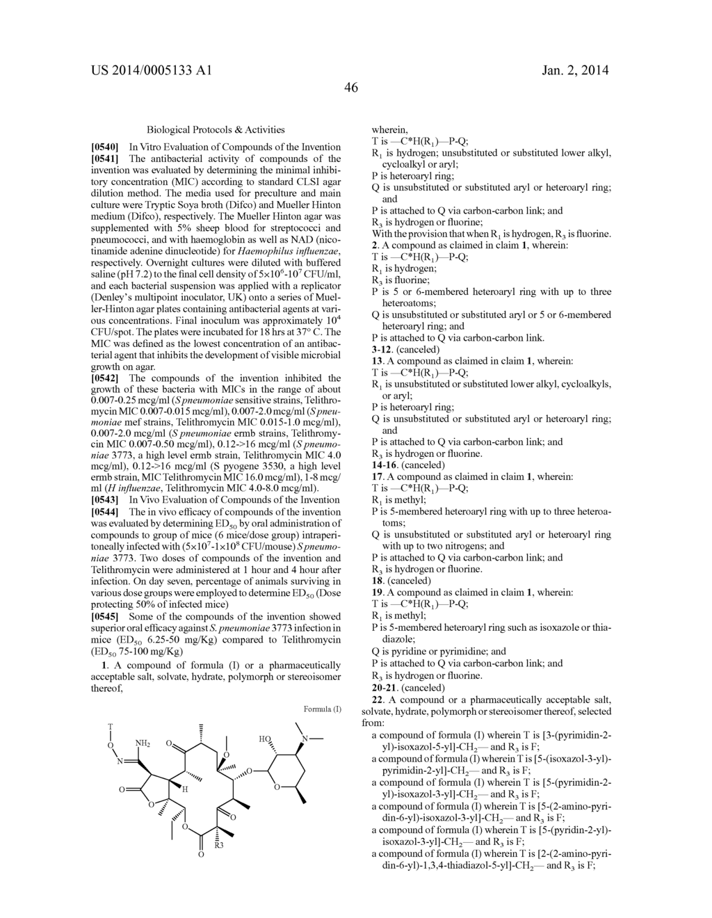 KETOLIDE COMPOUNDS - diagram, schematic, and image 47