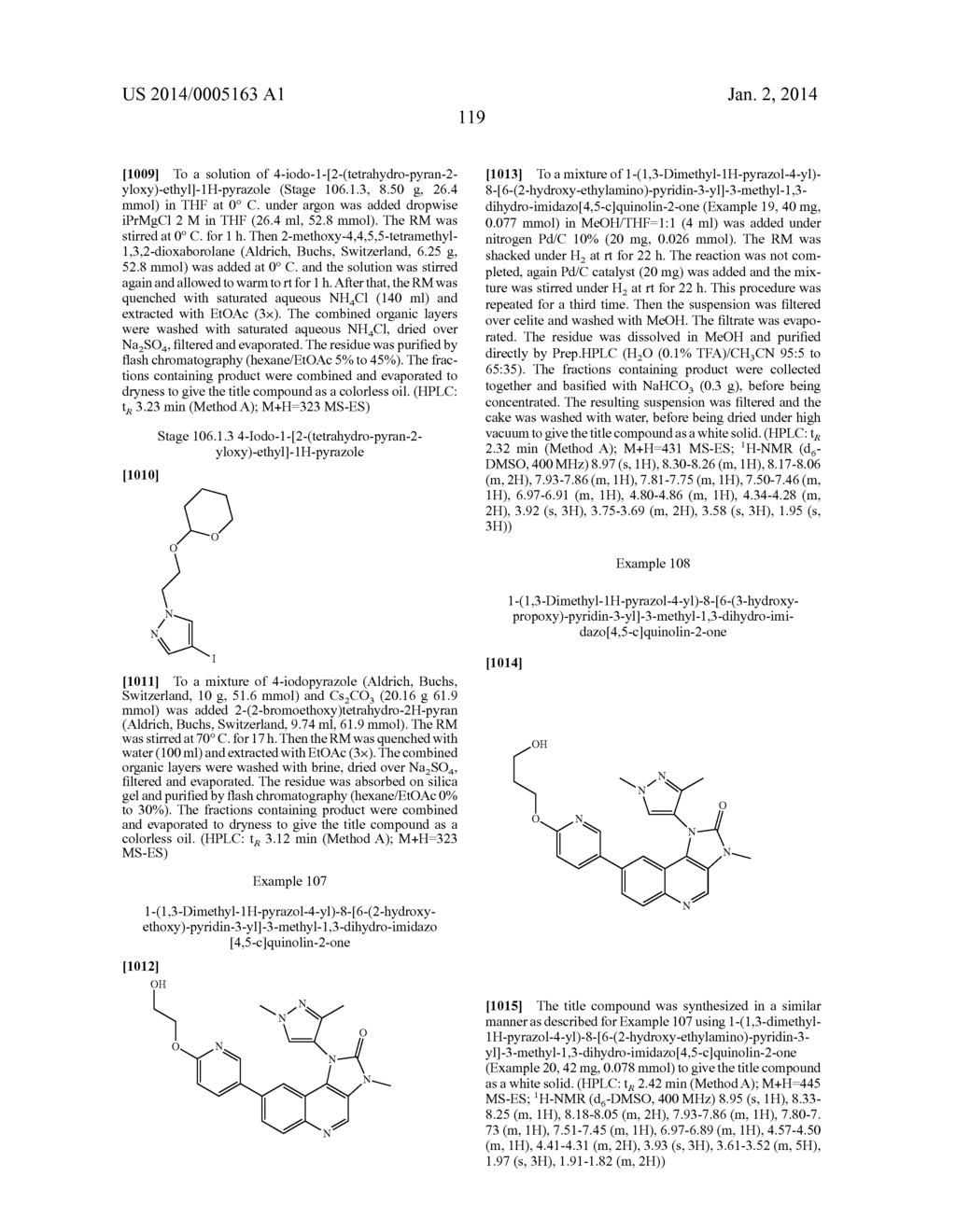 1H-IMIDAZO[4,5-C]QUINOLINONE DERIVATIVES - diagram, schematic, and image 119