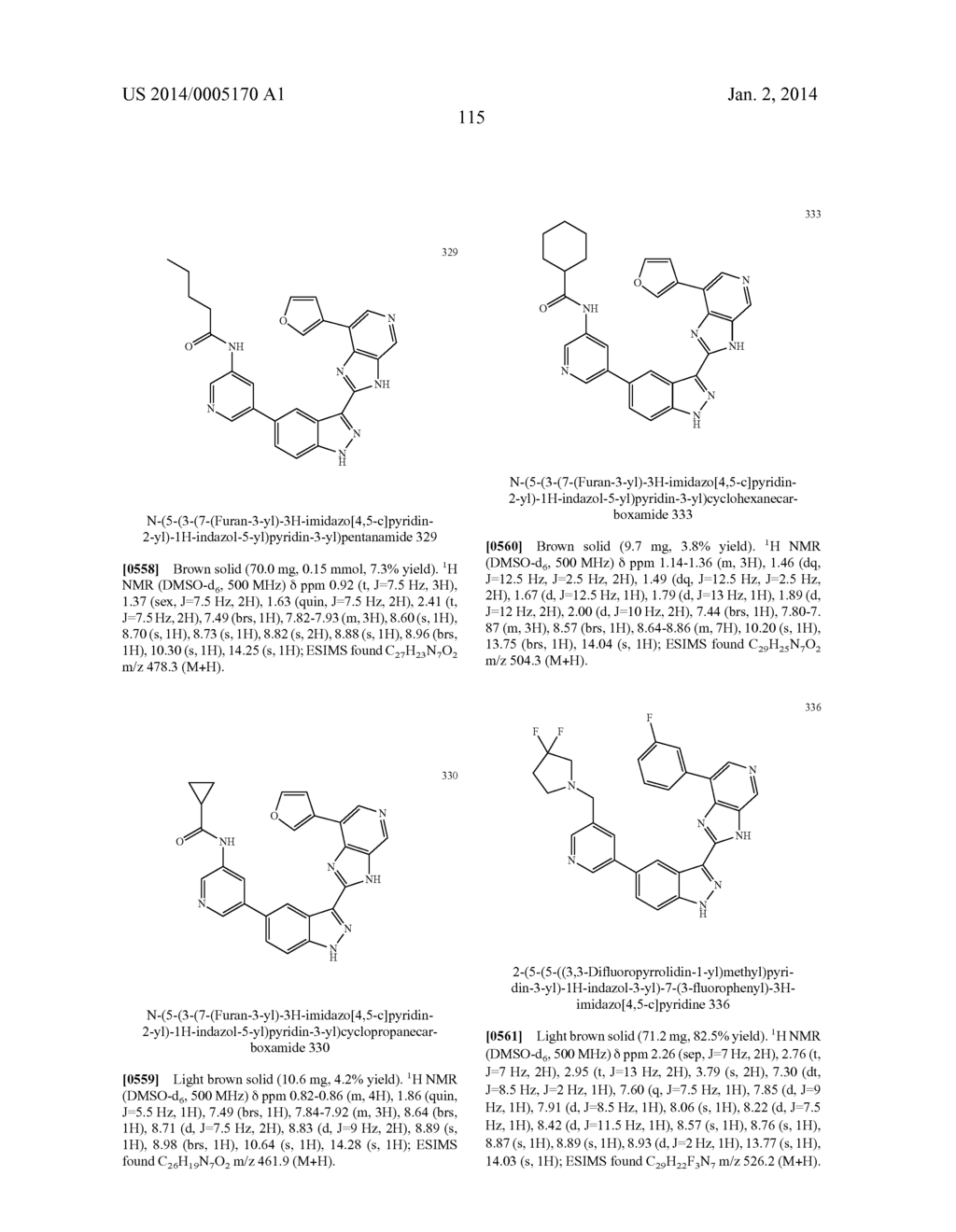 INDAZOLE INHIBITORS OF THE WNT SIGNAL PATHWAY AND THERAPEUTIC USES THEREOF - diagram, schematic, and image 116