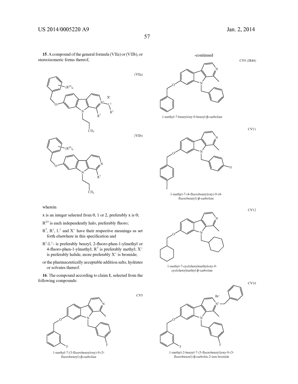 BETA CARBOLINE DERIVATIVES USEFUL IN THE TREATMENT OF PROLIFERATIVE     DISORDERS - diagram, schematic, and image 61