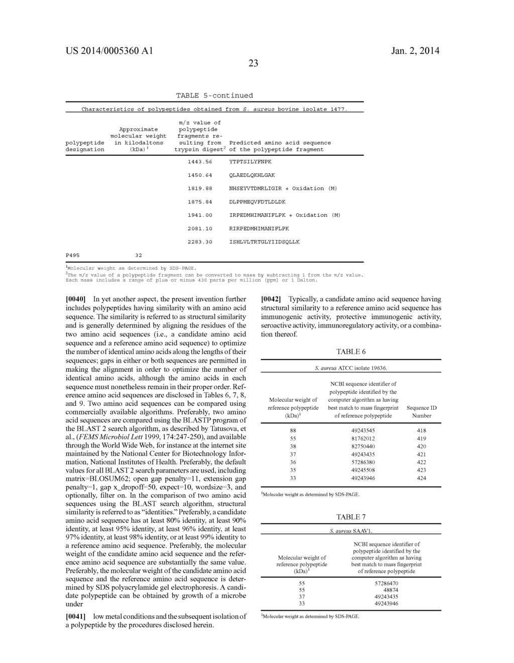 Polypeptides and Immunizing Compositions Containing Gram Positive     Polypeptides and Methods of Use - diagram, schematic, and image 30