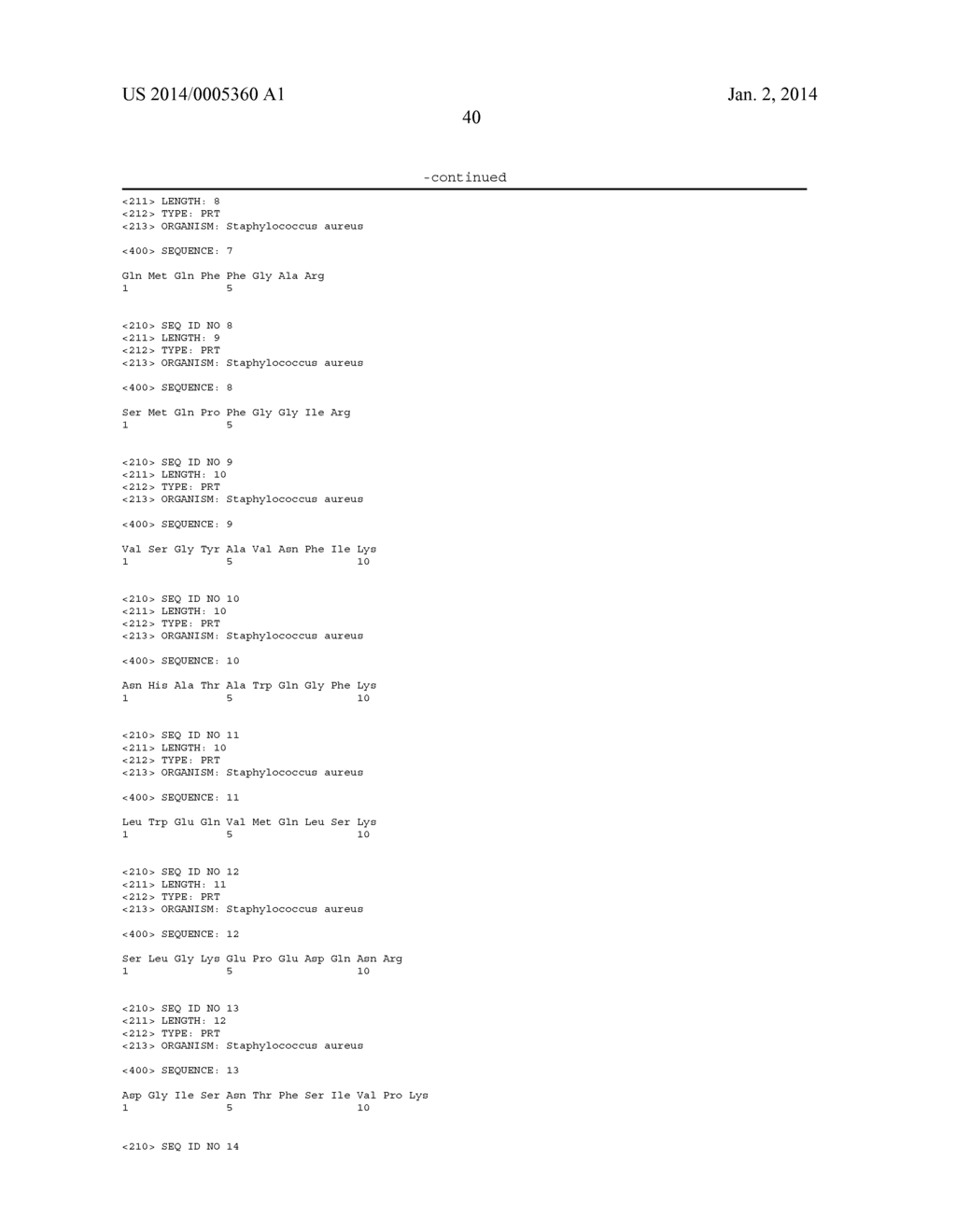 Polypeptides and Immunizing Compositions Containing Gram Positive     Polypeptides and Methods of Use - diagram, schematic, and image 47