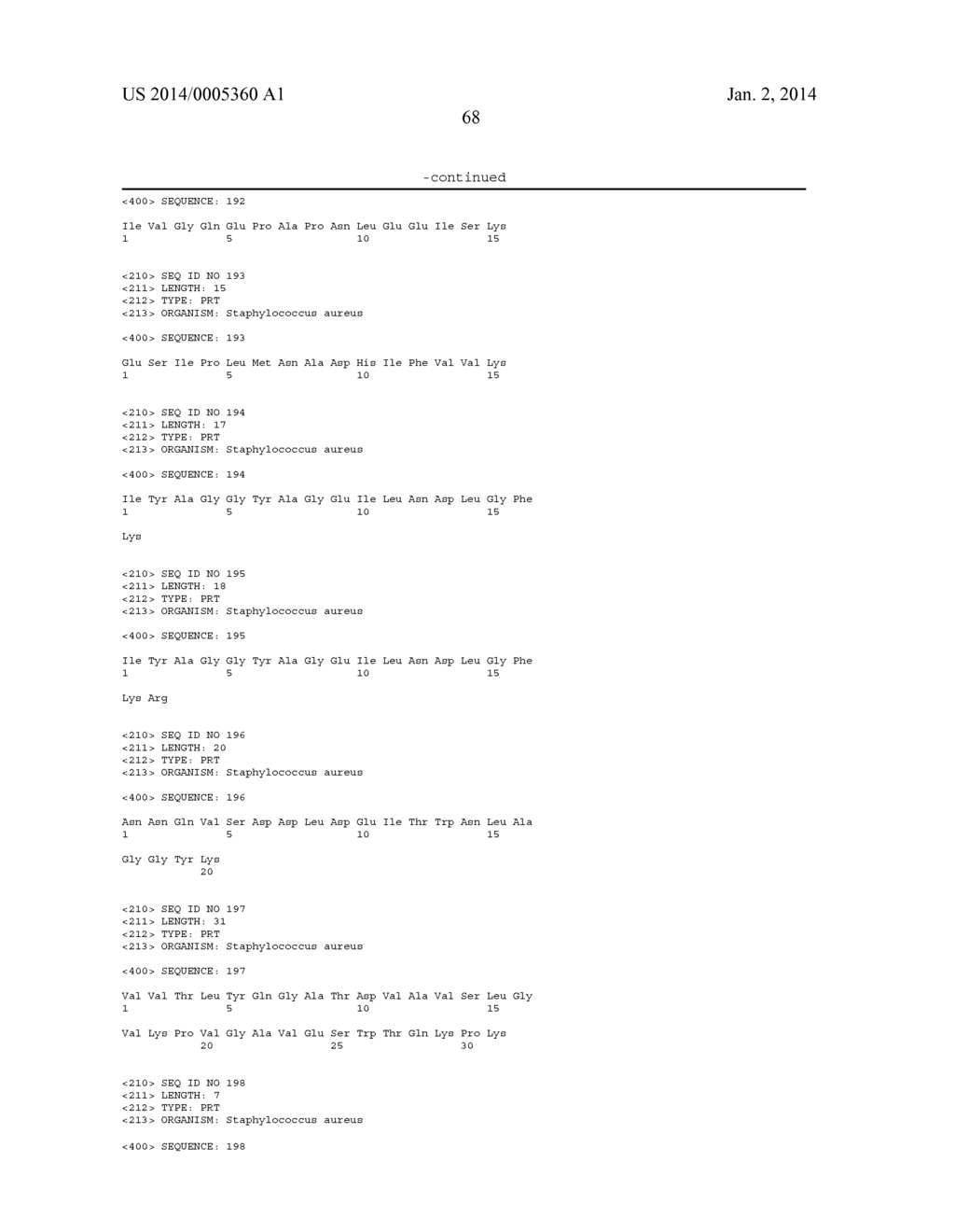 Polypeptides and Immunizing Compositions Containing Gram Positive     Polypeptides and Methods of Use - diagram, schematic, and image 75