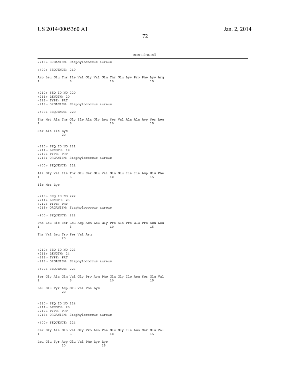 Polypeptides and Immunizing Compositions Containing Gram Positive     Polypeptides and Methods of Use - diagram, schematic, and image 79