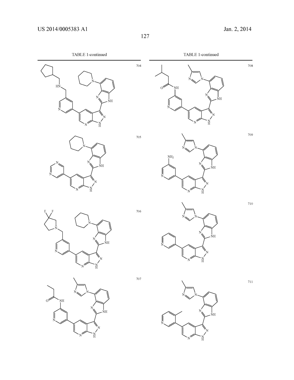 1H-PYRAZOLO[3,4-B]PYRIDINES AND THERAPEUTIC USES THEREOF - diagram, schematic, and image 128