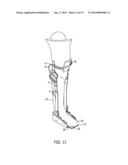 KNEE BRACE WITH EXPANSIBLE PRESSURE COMPONENTS diagram and image