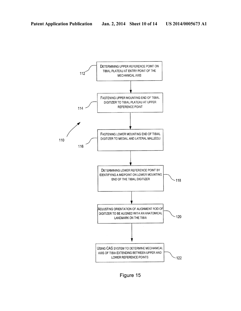 TOOL AND METHOD FOR DIGITAL ACQUISITION OF A TIBIAL MECHANICAL AXIS - diagram, schematic, and image 11