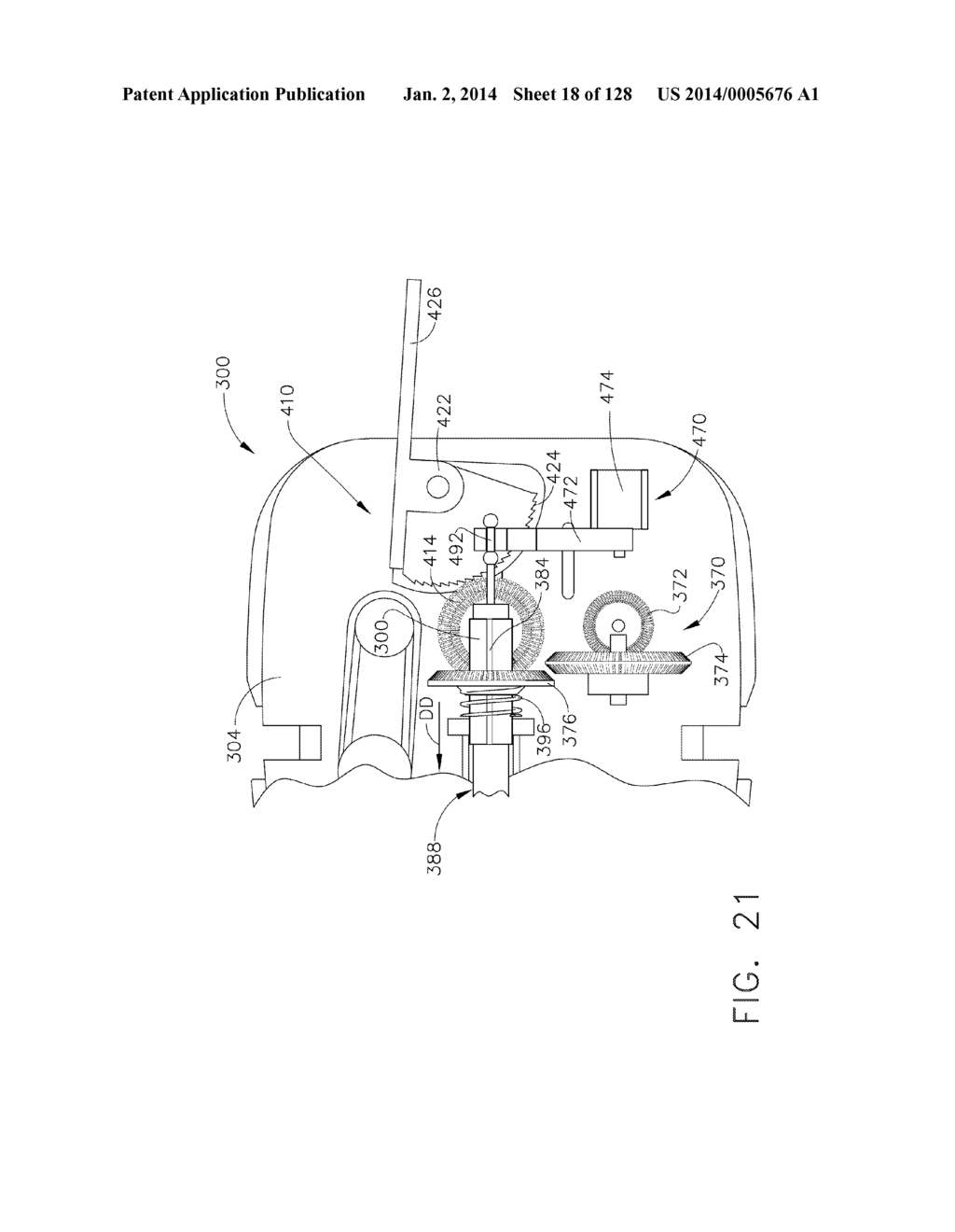 ROTARY ACTUATABLE CLOSURE ARRANGEMENT FOR SURGICAL END EFFECTOR - diagram, schematic, and image 19