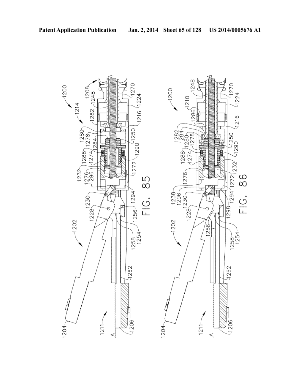 ROTARY ACTUATABLE CLOSURE ARRANGEMENT FOR SURGICAL END EFFECTOR - diagram, schematic, and image 66