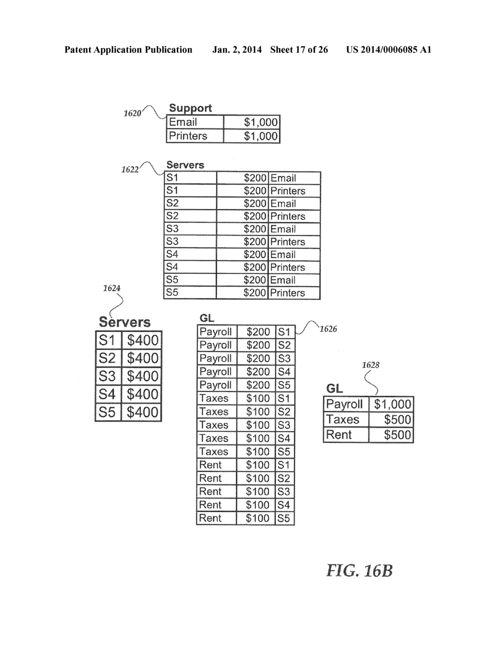 SYSTEM AND METHOD FOR VISUALIZING TRACE OF COSTS ACROSS A GRAPH OF     FINANCIAL ALLOCATION RULES - diagram, schematic, and image 18