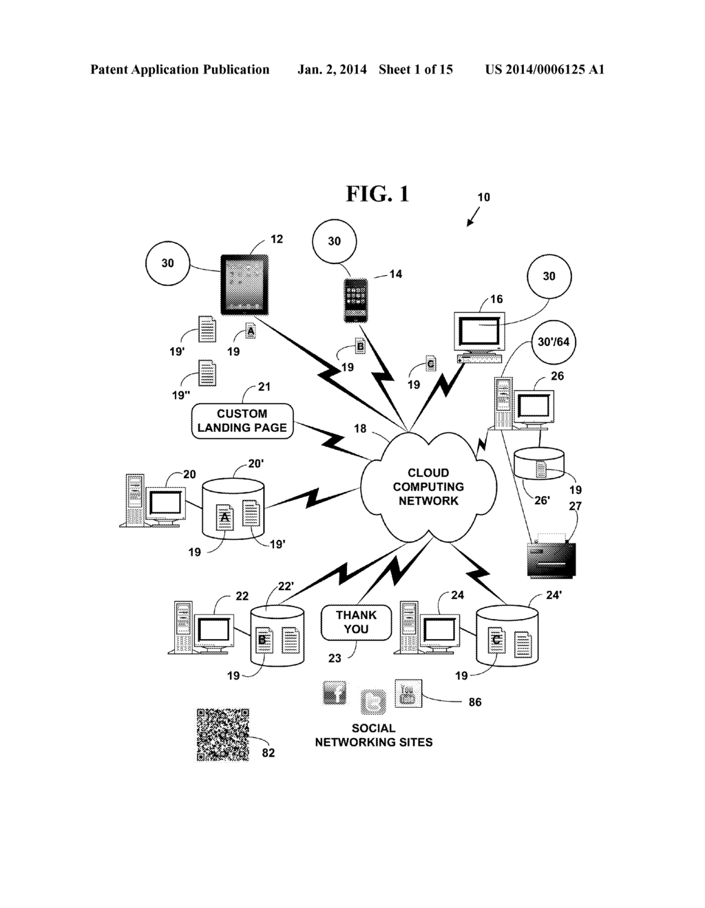 METHOD AND SYSTEM FOR CREATING ELECTRONIC BUSINESS REFERRALS WITH CLOUD     COMPUTING FROM SOCIAL MEDIA SITES - diagram, schematic, and image 02