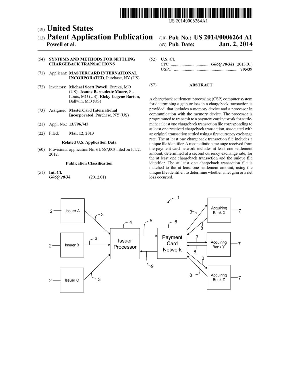 SYSTEMS AND METHODS FOR SETTLING CHARGEBACK TRANSACTIONS - diagram, schematic, and image 01