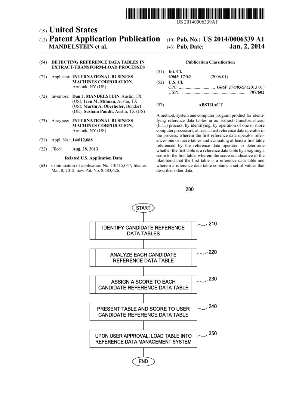 DETECTING REFERENCE DATA TABLES IN EXTRACT-TRANSFORM-LOAD PROCESSES - diagram, schematic, and image 01